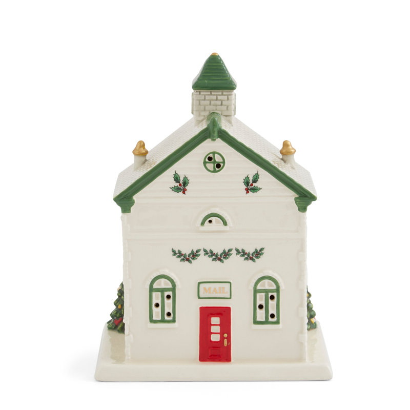 Spode Christmas Tree Led Post Office 6.5"
