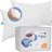 Continental Bedding Luxury 700 Fill Power Down Bed Pillows 2 Pack-96295072-92832495