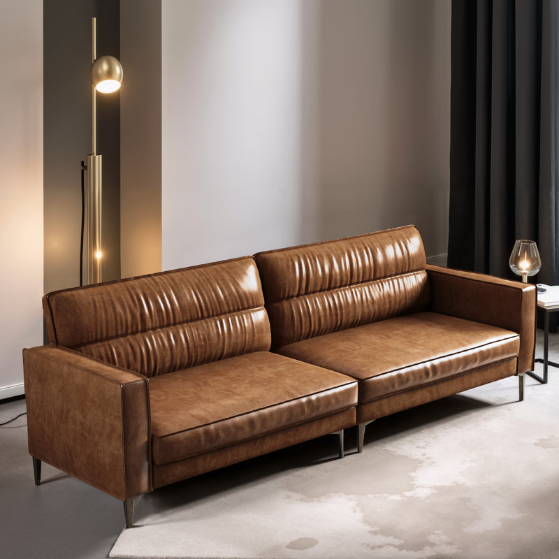 Canapé 86,61 po en cuir 86,61 po