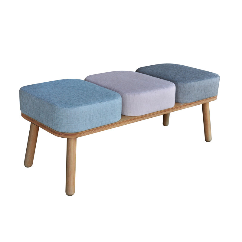 Shetland Polyester Blend Upholstered Bench