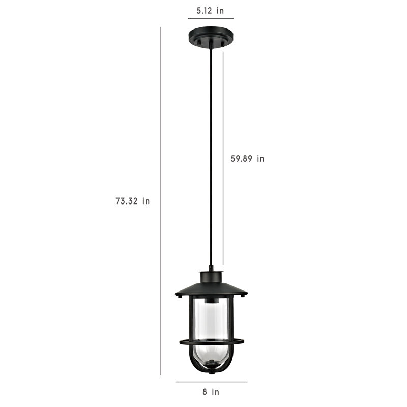 Luminaire suspendu d’extérieur 1 luminosité Adames