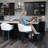 Maven Lane Isabella Swivel Stool Upholstered with Canvas Fabric-111462717-111462720