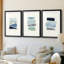 Étude de couleur de bord de mer I - Impression encadrée sur mesure de qualité supérieure - 3 pièces-1189882457-1189882459