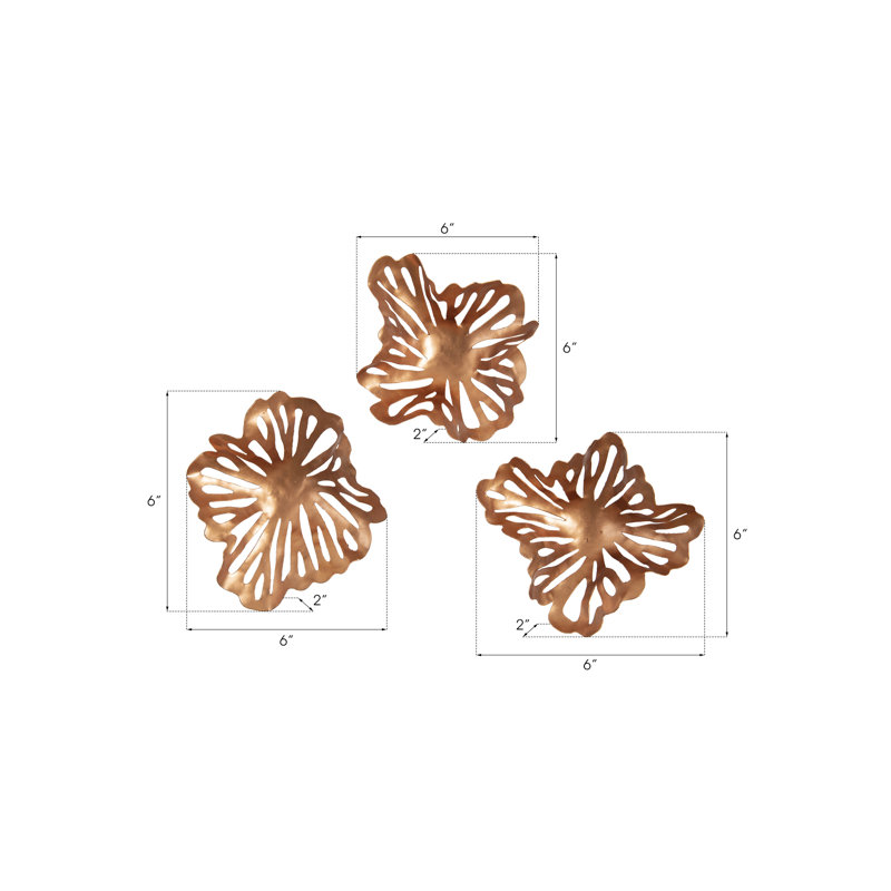 3 Piece Wall Décor Set, Copper