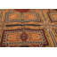 Tapis médaillon traditionnel en laine tissé à la main doré 5 pi 9 po x 6 pi 8 po