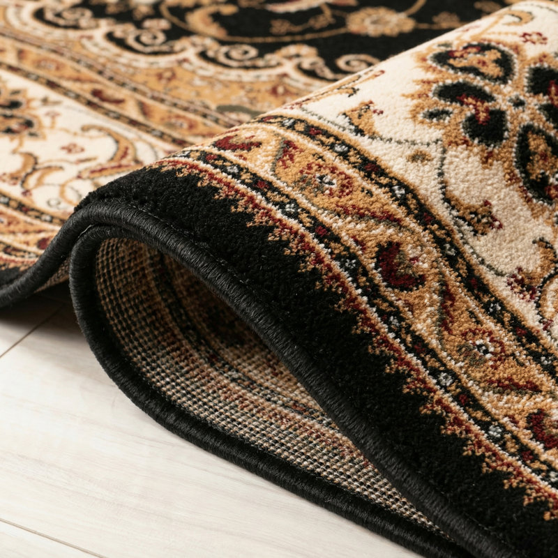 Tapis d'intérieur persan traditionnel à motif de branches Wiltraud, Rond 7 pi 6 po