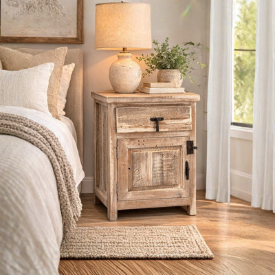 Guyenne Rancho Viejo Reclaimed Wood Nightstand