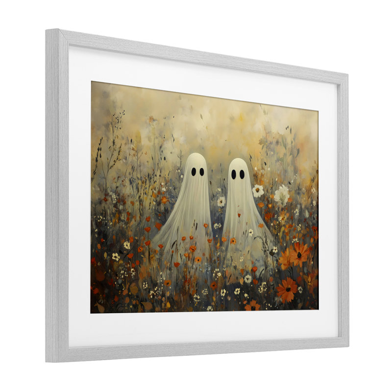 «Ghost In Autumnal Meadow», reproduction sous verre encadrée, design by Creative Studio, H 17 po x l 23 po
