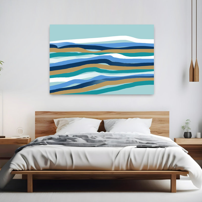Art contemporain abstrait contemporain, H 40 po x l 60 po