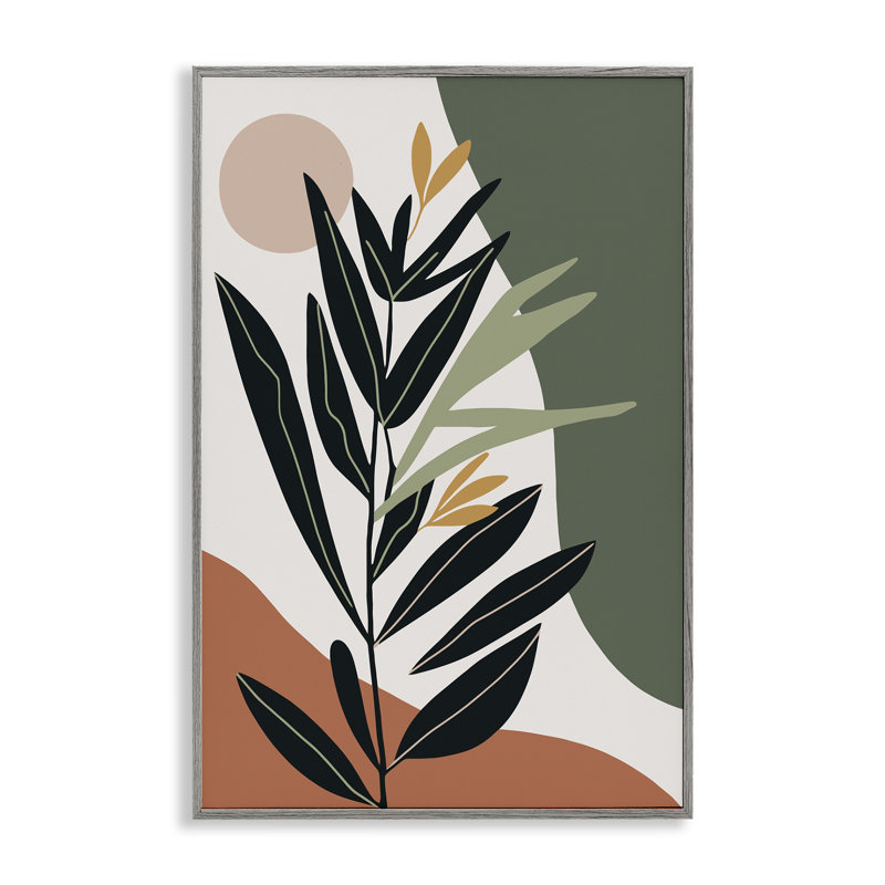  Art giclée de feuillage tropical terreux par LSR Design Studio, H 24 po x l 16 po, Estampe numérique Farmhouse