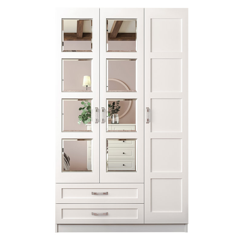 Vanarsdale 3 Door Manufactured Wood Wardrobe