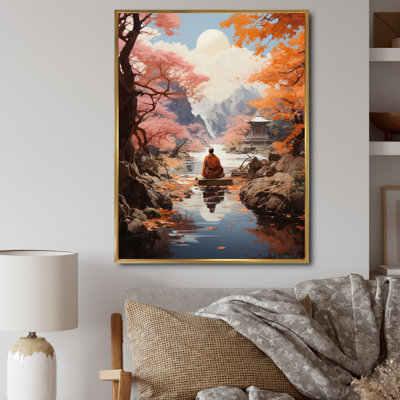 «Jabahri Pink Buddhism Buddhist Enlightenment», reproduction sur toile