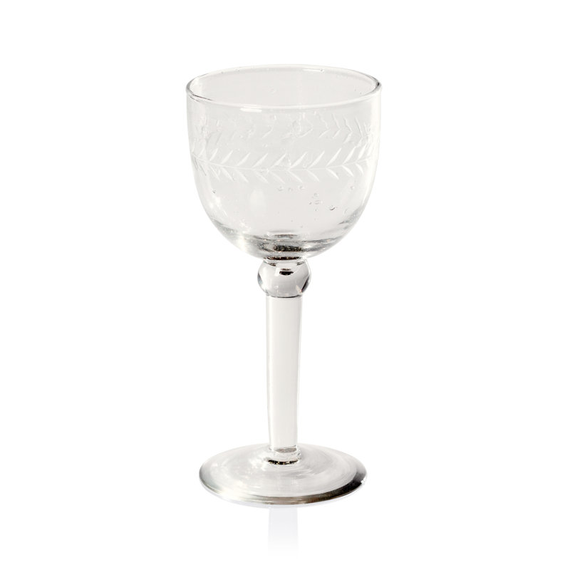 Verres à vin gravés à la main Monell, lot de 4