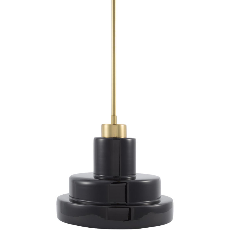 Agostino Single Light Pendant, Black