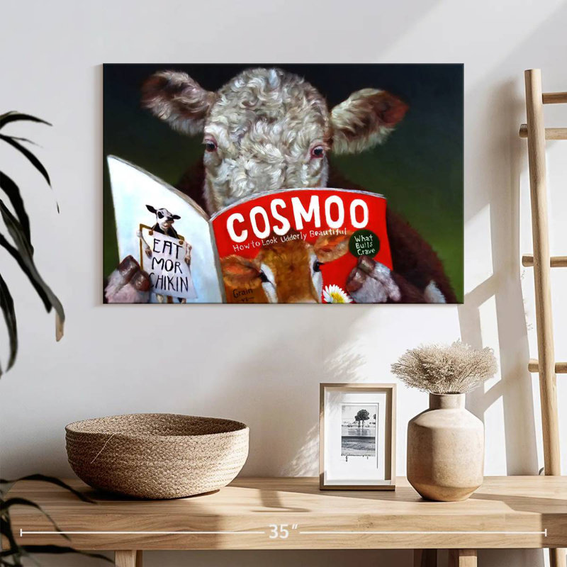 Cow Tips, 16" H x 24" W