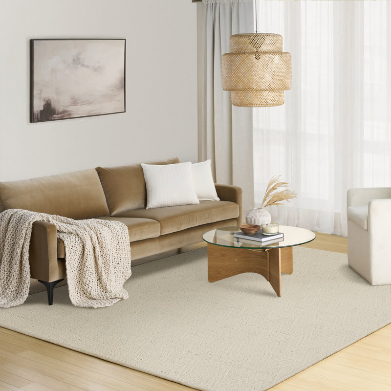 DKNY Pure Purl Modern Indoor Rug, Light Beige, Rectangle 7'9" x 9'9"