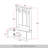 Logenita Hall Tree 39.96'' Wide with Bench-759948483