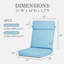 Ensemble de 4 coussins de chaise d'extérieur à haut dossier-900784118-900784124