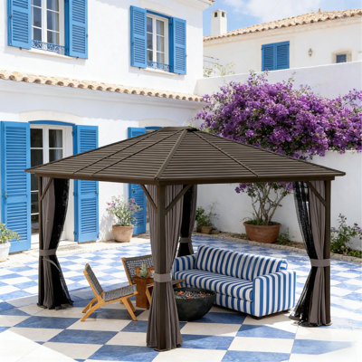 Gazebo Canopy,Outdoor Hardtop Gazebo