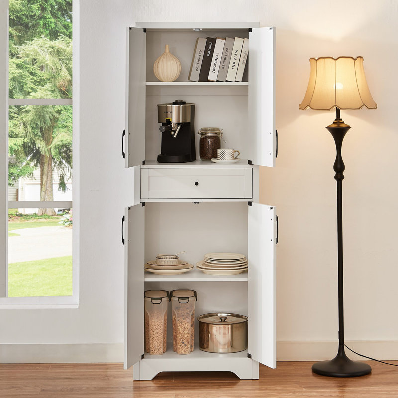 Multi-functional High Living Room Sideboard Suitable for Living Room, White