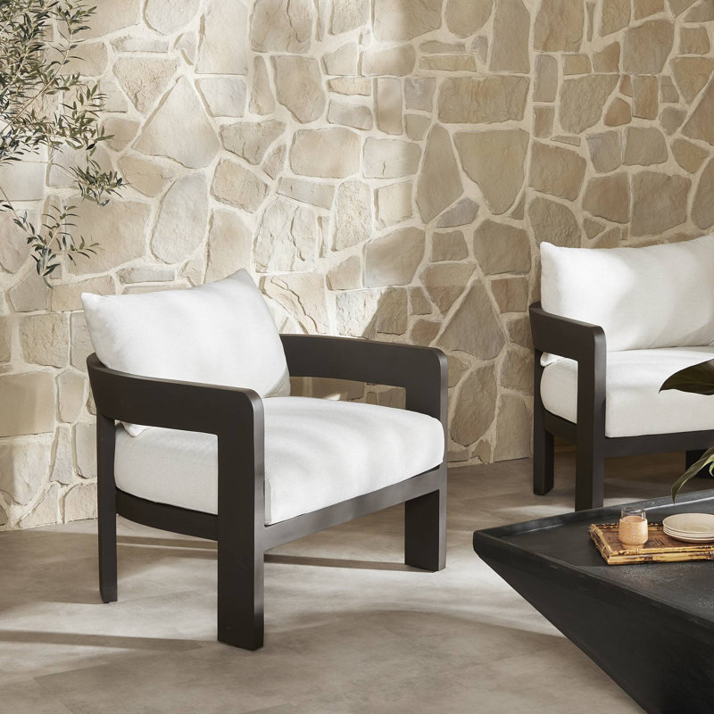 Jackson Outdoor Armchair, Concha Fog