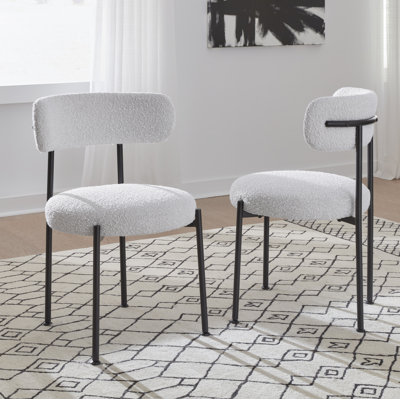 19.25'' H Upholstered Metal Side Chair