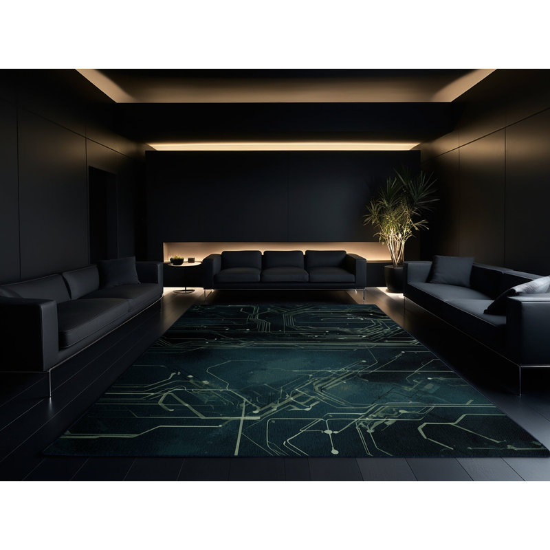 Tapis Void Nexus, Rectangle de 5 pi x 8 pi