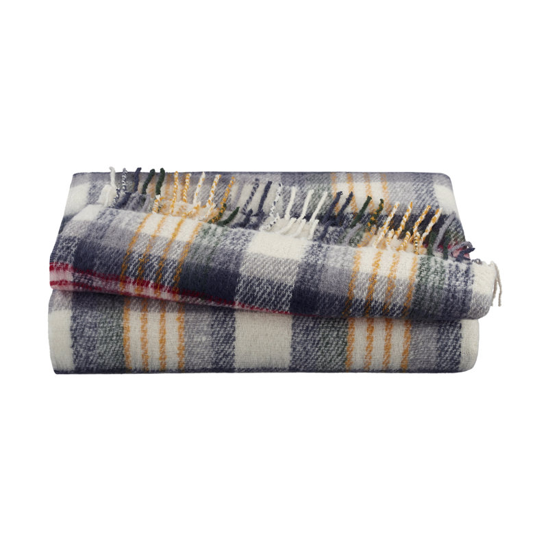 Vellux Mohair Plaid Throw