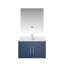 Bleu marine 30 po Meuble-lavabo X 22, surface en marbre, robinet inclus, miroir à DEL - meuble-lavabo avec plateau résistant aux égratignures et aux taches-120659107