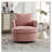 Chenille Upholstered Swivel Chair-1775418721