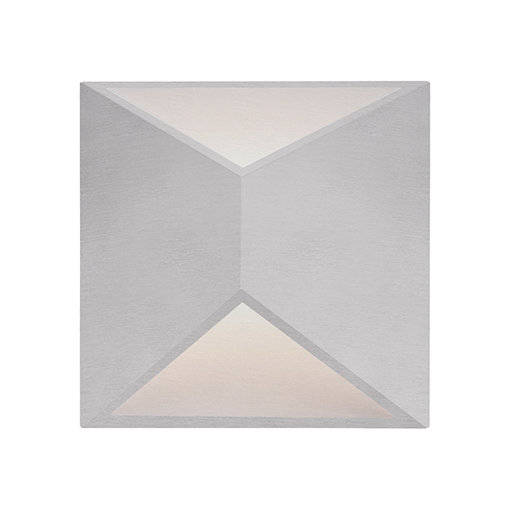 1 - Light LED Outdoor Flush Mount, Brushed Nickel, 7'' H x 7'' W x 3'' D