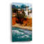  «Lyrical Village» par Erin Dertner, art mural en verre acrylique, 12 po x 24 po-1450032667