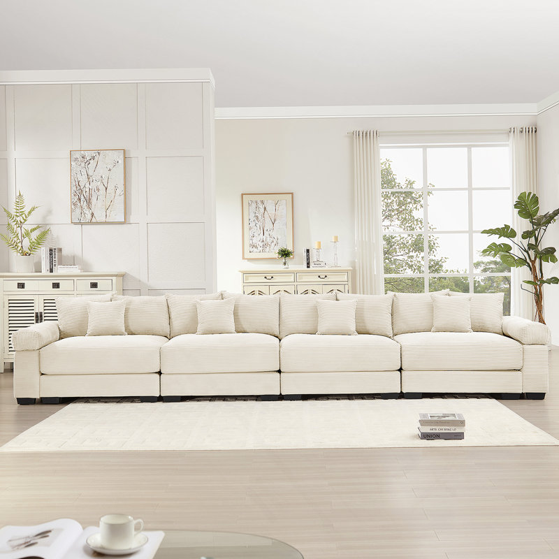 Canapé modulaire surdimensionné de 170 pouces Cloud, Beige