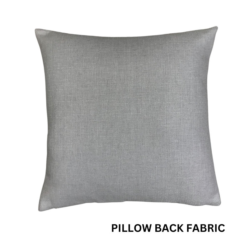 Linen Square Pillow Cover & Insert, Gray, 26"H x 26"W