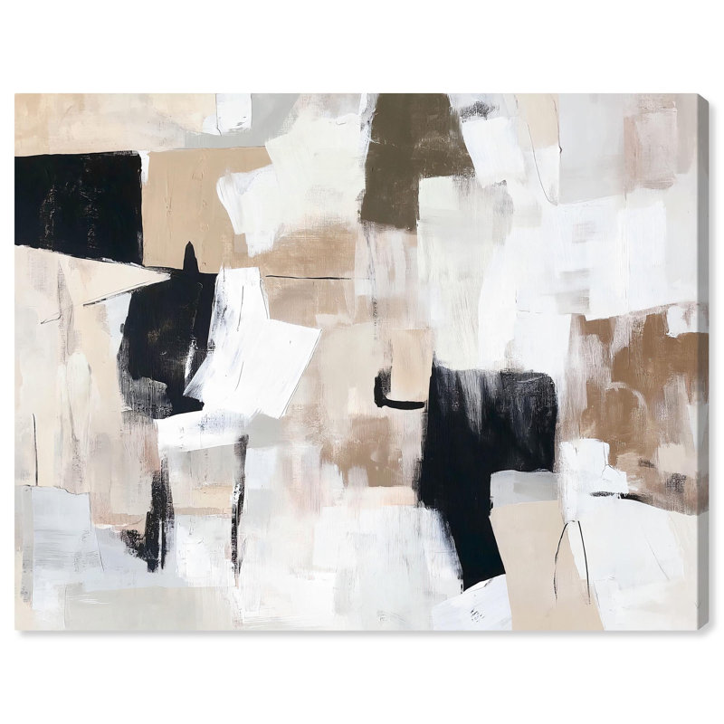 Art Remedy, toile minimaliste élégante, contraste infini, H 16 po x l 20 po, Toile tendue