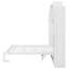 Grand lit escamotable Wilard avec 2 tablettes de rangement latérales Wilard