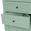 Grande armoire triangulaire verte avec 3 tiroirs et tablettes réglables pour la salle de bain-1443123191