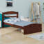 Lit plateforme simple avec rangement en bois massif Granita-507456238