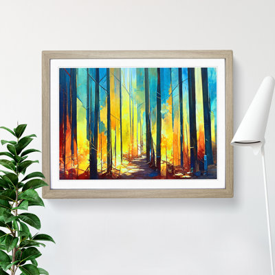 Amazing Abstract Forest Vol.2 - Framed Print