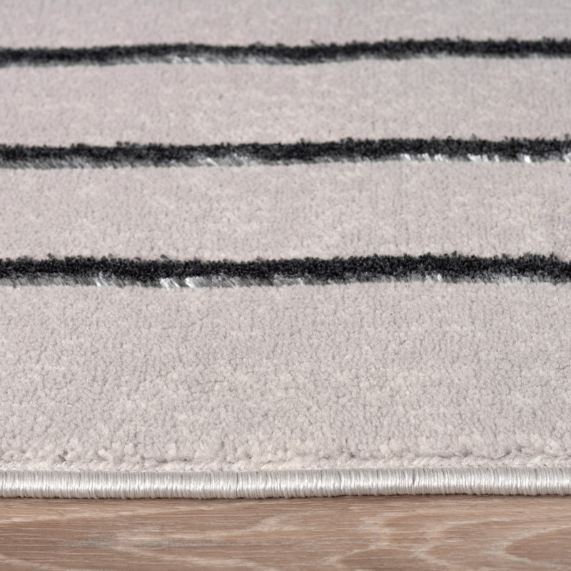 Tapis moderne pour salon avec design tourbillon bohème, Rectangle 5 pi 3 po x 7 pi 7 po