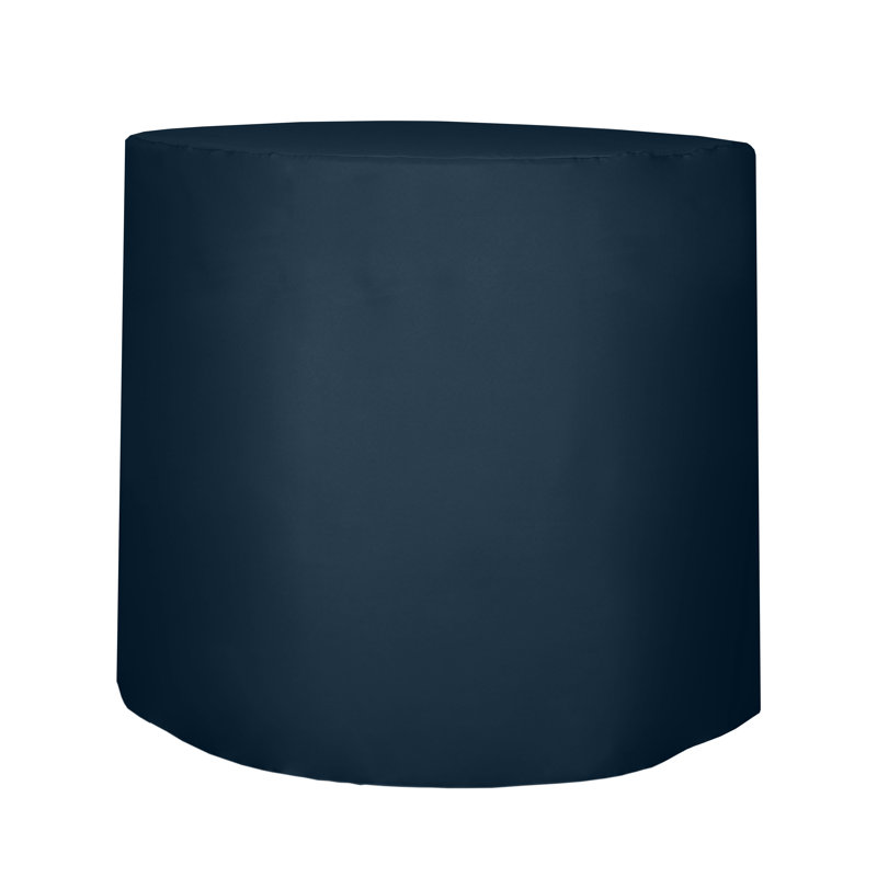 Javin Solid Color Round Tablecloth, Wedgewood Blue, 10