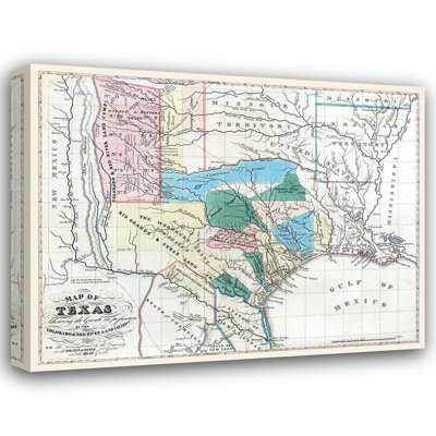 Art sur toile tendue Lark Manor ™ Marche, Texas, rivière CO, Konen Marche 1835