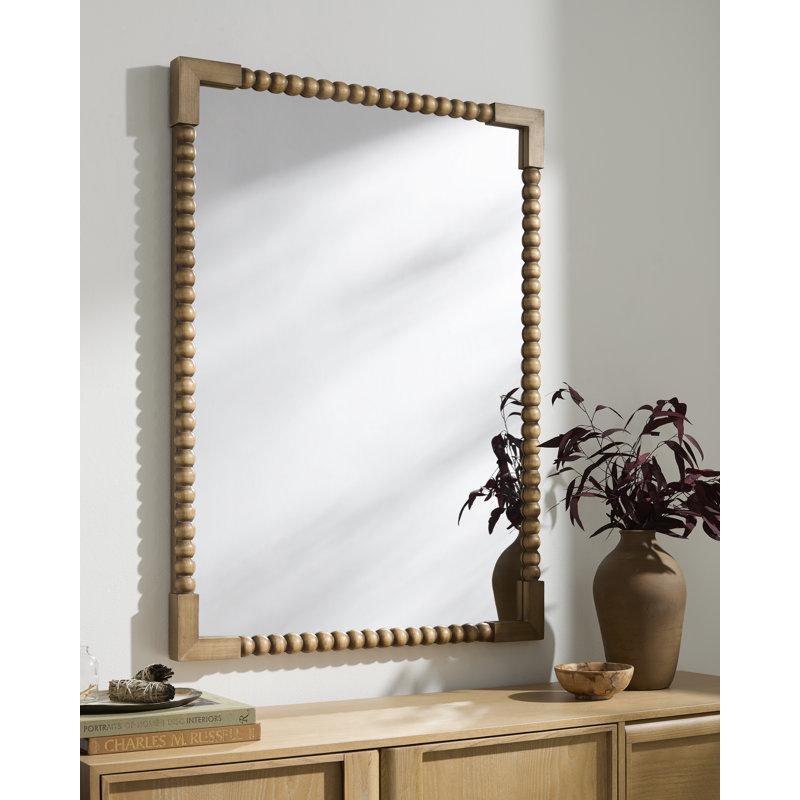 Miroir Galey Alix x Livabliss Lizzie, Brown Wood, 46" H x 34" W