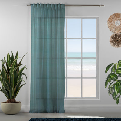 Linen Sheer Single Curtain Panel
