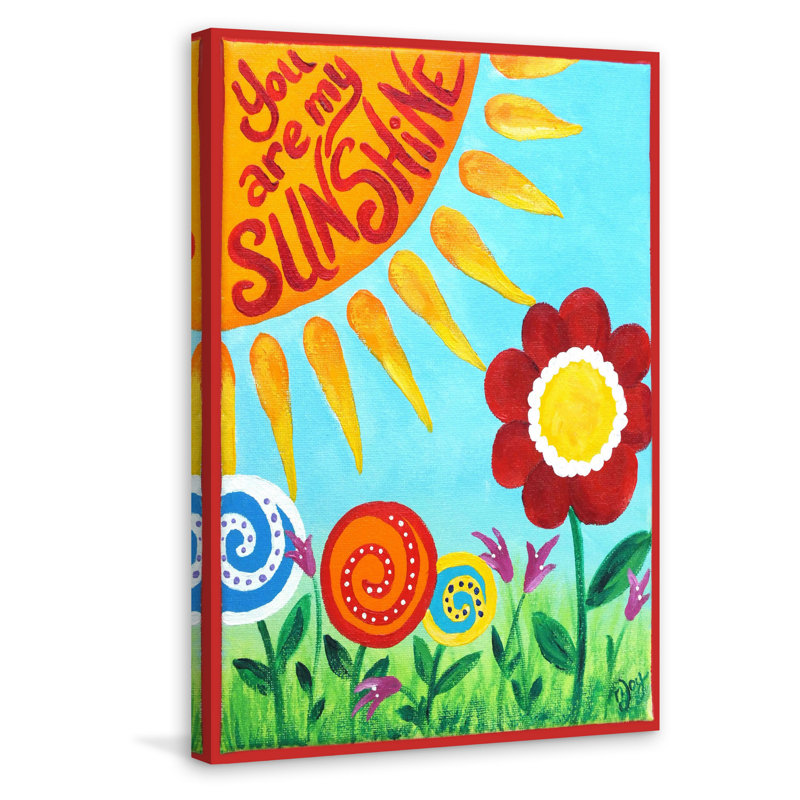 «Sunshine Floral», reproduction sur toile tendue, H 60 po x l 40po x P 1,5 po