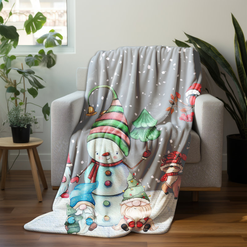 Throw Blanket, 80" L x 68" W