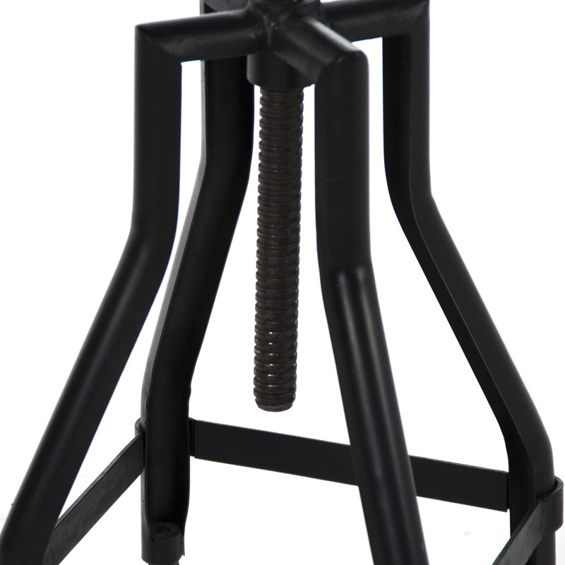 Adjustable Height Counter Stool with Metal Frame