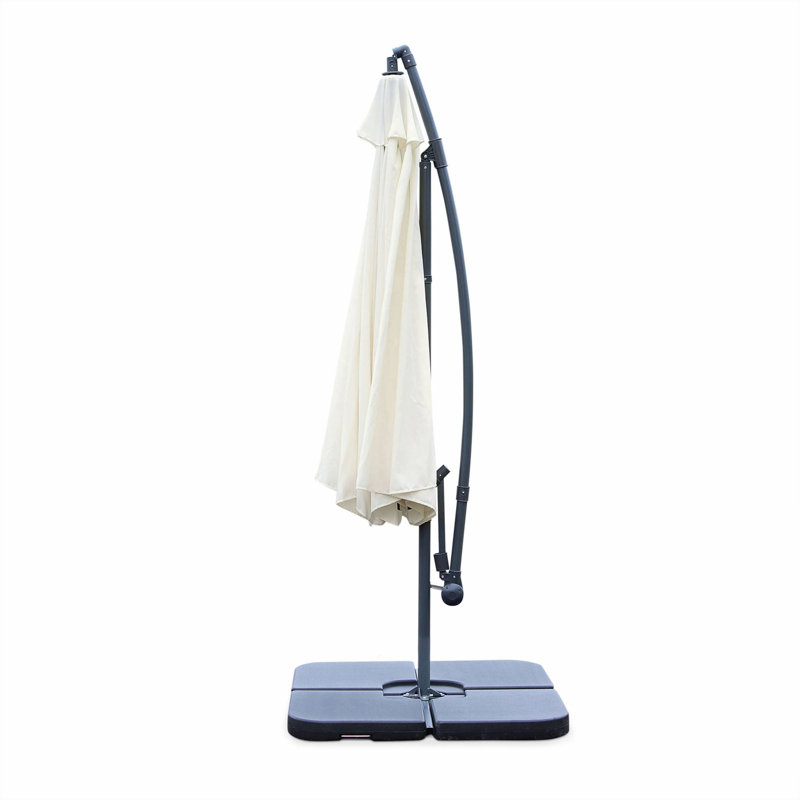 Nia 350cm Cantilever Parasol, Off-White