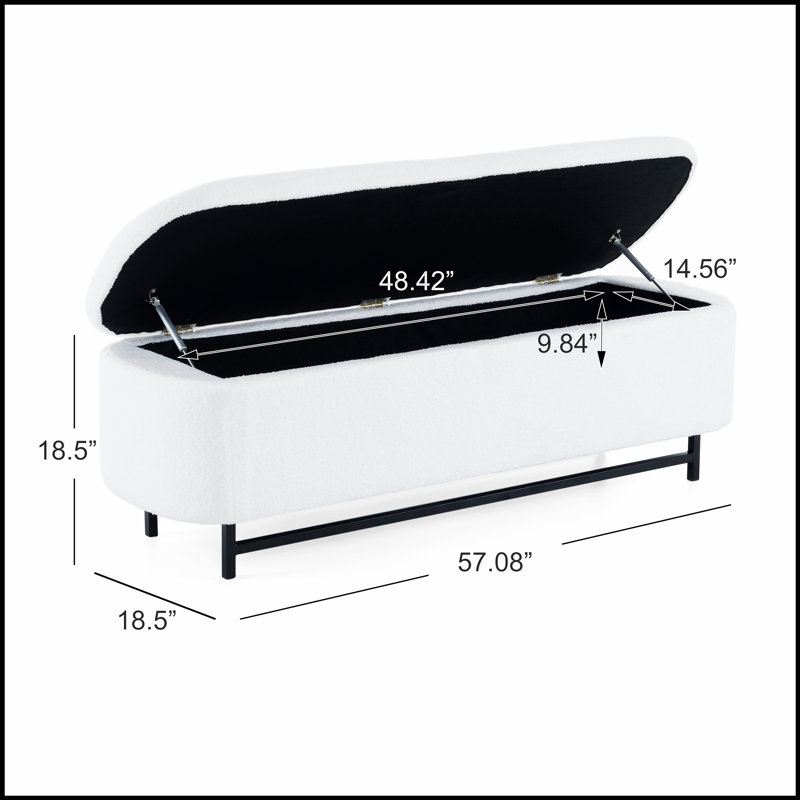 Elegant Ottoman with Spacious Storage Function