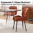 Comfort Stability Chenille Upholstered Dining Side Chair With Perfect Posture Support-1065466401